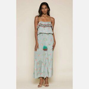 Raga Lodi Gardens Frill Top Jumpsuit Sage Green